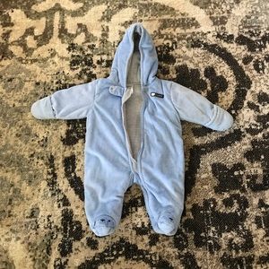 Baby blue snowsuit